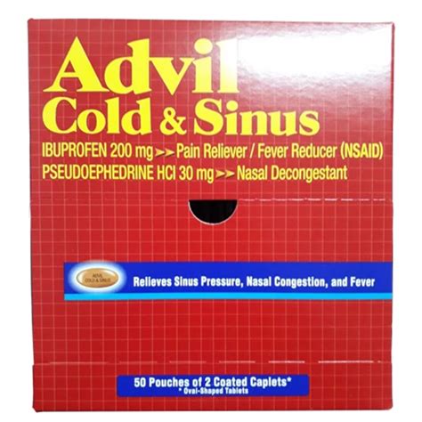 Advil Cold & Sinus Pouch 50 X 2’S - Felicity Community Pharmacy