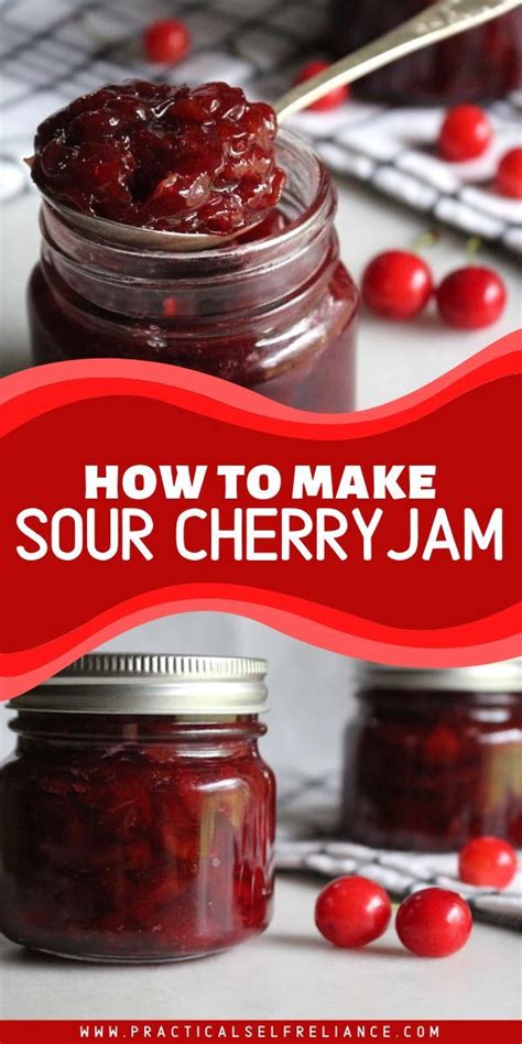 Sour Cherry Jam | Recipe | Sour cherry jam, Cherry jam recipes, Homemade maple syrup