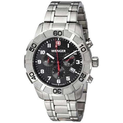 Shop Wenger Men's 'Roadster' Chronograph Stainless Steel Watch - Free ...