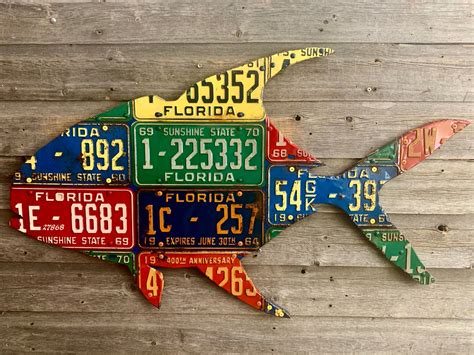 Florida Permit License Plate Art – Cody's Fish