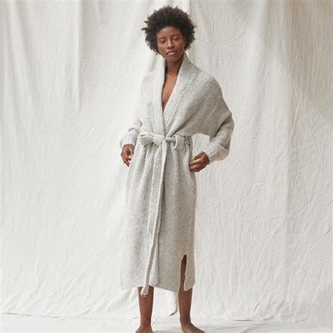 Chunky Wool Belted Robe - Lunya | Belted robe, Chunky wool, Lunya