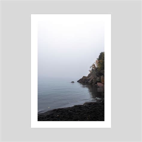 Black Sand Beach-Lake Superior Northern Minnesota, an art print by ...