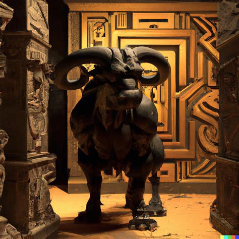 Minotaur In The Maze Digital Art by Gnu Attitude | Fine Art America