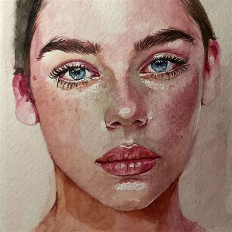 🌼🌼🌼 Watercolor Portrait Tutorial, Watercolor Art Face, Watercolor Portrait Painting, Watercolor ...