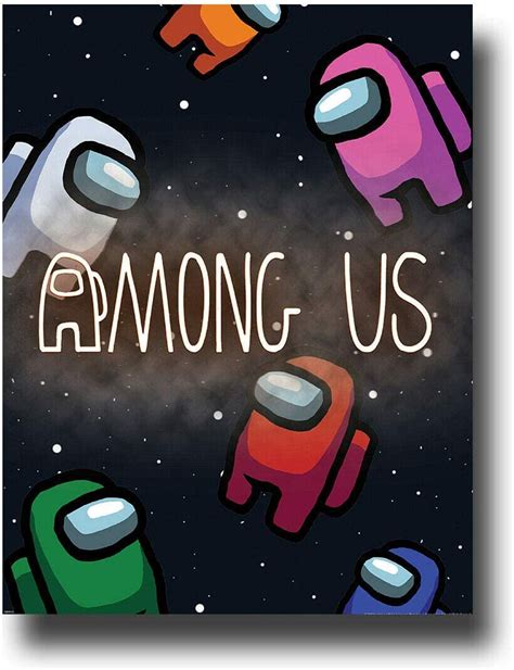 Among Us Space Poster No Frame / Canvas With Frame | Etsy