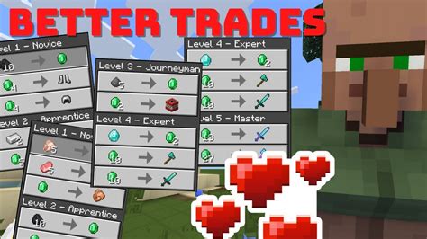 Addon Better Trades Minecraft PE (Bedrock) - YouTube