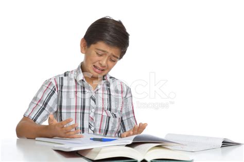 Twelve Year Old Student Crying Over Homework Stock Photos - FreeImages.com