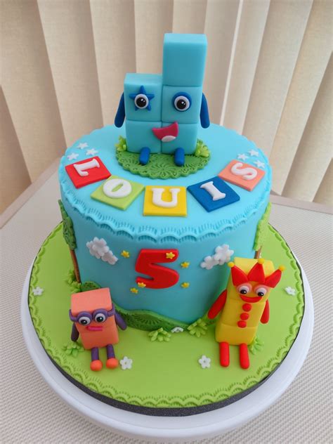 Number blocks TV Show Themed Cake xMCx in 2021 | Block birthday, Themed ...