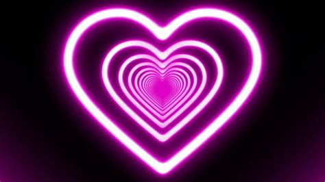 1179x2556px, 1080P Free download | Stunning Neon Lights Love Heart Tunnel Loops - Animated Glow ...