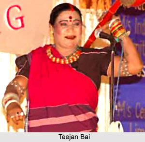 Teejan Bai, Indian Theatre Personality