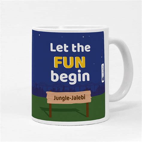 Jungle-Jalebi Fun Kids Coffee Mug, Blue-325 ML – Indigifts