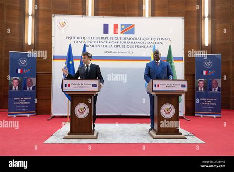 President of Democratic Republic of Congo Felix Tshisekedi and French ...