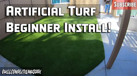 How to Install Artificial Turf for Beginners DIY Part 2 - YouTube