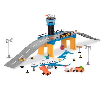 Driven By Battat – Airport Playset With Toy Airplane (32pc) – Micro ...