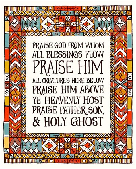 Doxology Hymn Art Print - Little Things Studio | Hymn art, Praise god ...