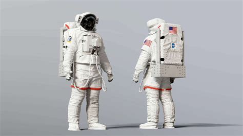 EMU NASA Space Suit 3D Model