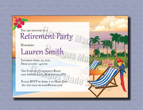 Printable Retirement Invitations - Invitation Design Blog