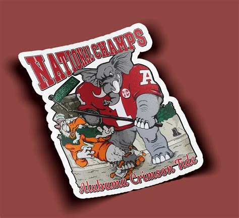 Alabama Football Sticker