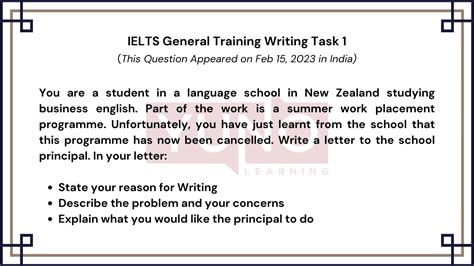 15 Feb 2023 IELTS Semi-Formal Letter to Show Disappointment