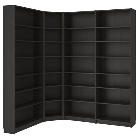 BILLY Bookcase, black-brown, 845/8/531/8x11x931/4" - IKEA