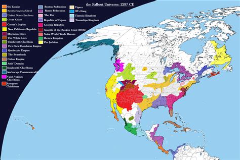 Fallout North America 2287 Map [Outdated] by Peter-MacPherson on DeviantArt