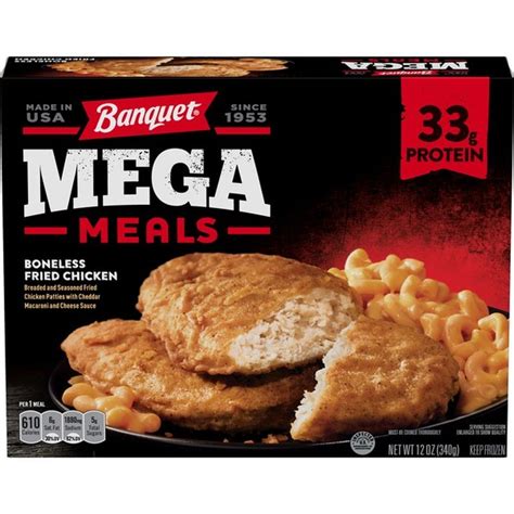 Banquet Mega Meals Boneless Fried Chicken (12 oz) - Instacart