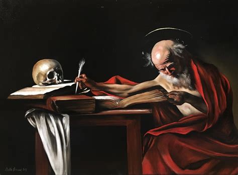 Study Caravaggio – Saint Jerome Writing | Markéta Grimaux Art