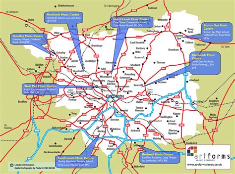 Leeds Music Centre Map – Artforms Leeds