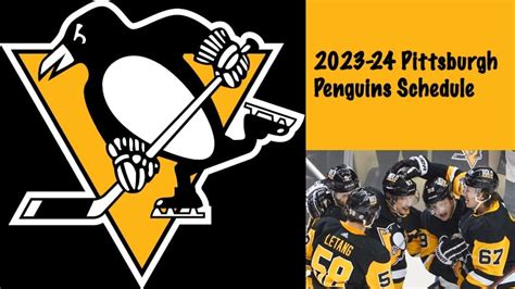 Here's Penguins' 2023-24 Schedule; Opener Might Be Epic