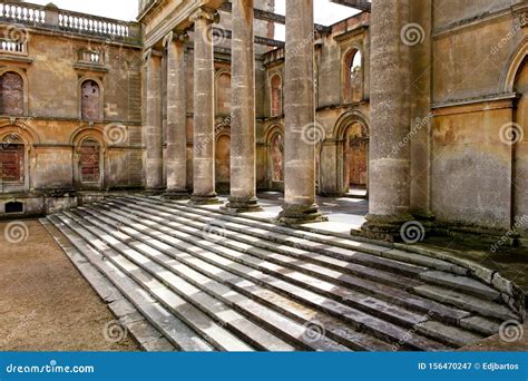 Steps Leading To Witley Court Stock Image - Image of monument, house: 156470247