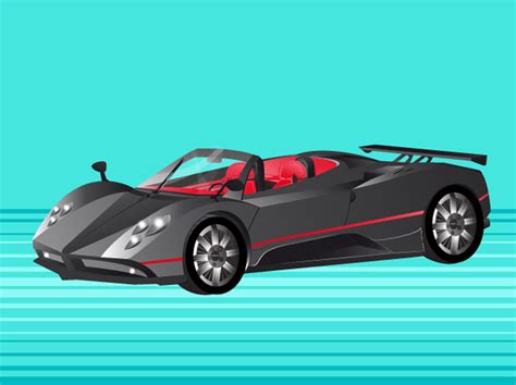 Pagani Zonda - Clip Art Library