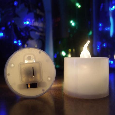 Large Warm White LED Battery Operated Flameless Candles (12 PACK) on ...