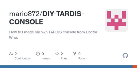 GitHub - mario872/DIY-TARDIS-CONSOLE: How to I made my own TARDIS ...