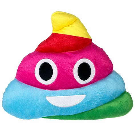 Emoji Expressions Rainbow Poop Pillow, 1 Each - Walmart.com - Walmart.com