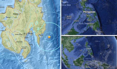 Mindanao earthquake MAP: Where did 6.2 magnitude Philippines earthquake strike in Mindanao ...