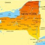 Map of New York State and Flag | Outline, Counties, Cities and Road Map - Best Hotels Home