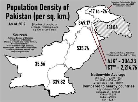 Low-Effort Map of Pakistan #2 - Population Density : r/pakistan