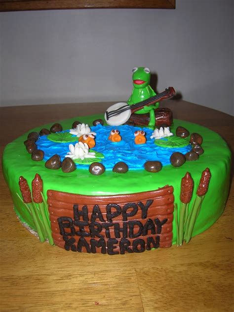 Kermit The Frog B-Day Cake - CakeCentral.com