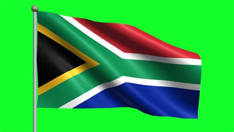 Stock video of flag of south africa animation loop | 5009336 | Shutterstock