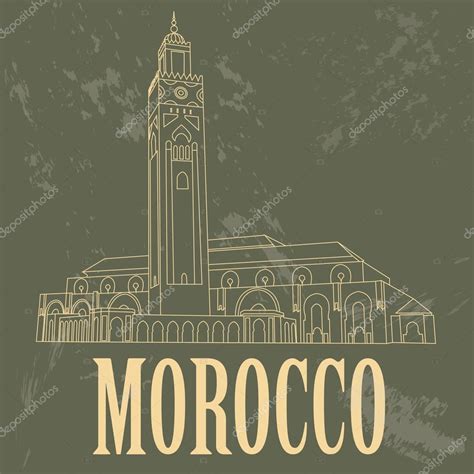 Kingdom of Morocco landmarks. Hassan III Mosque in Casablanca Stock ...