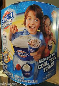 Dairy Queen Blizzard Maker Kids Ice Cream DQ with 3 Mix Packets BRAND NEW