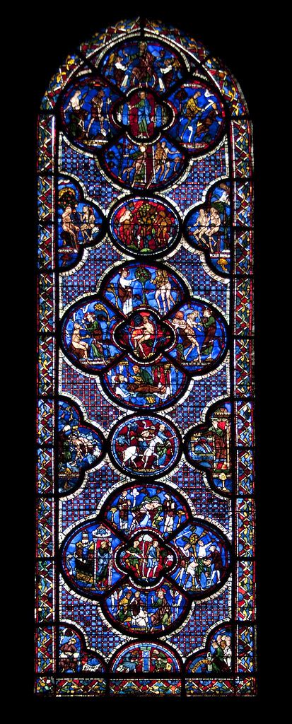 Stained glass window Chartres Cathedral | The blue stained g… | Flickr