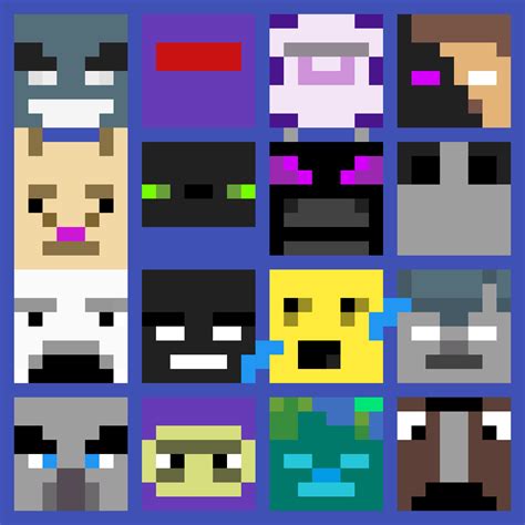 Pixilart - minecraft mob heads 3 by Stillchill