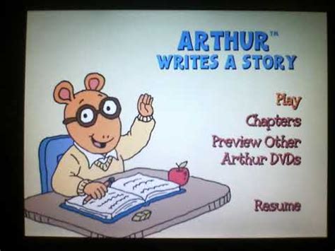 Arthur Writes A Story DVD Menu Walkthrough 2003 - YouTube