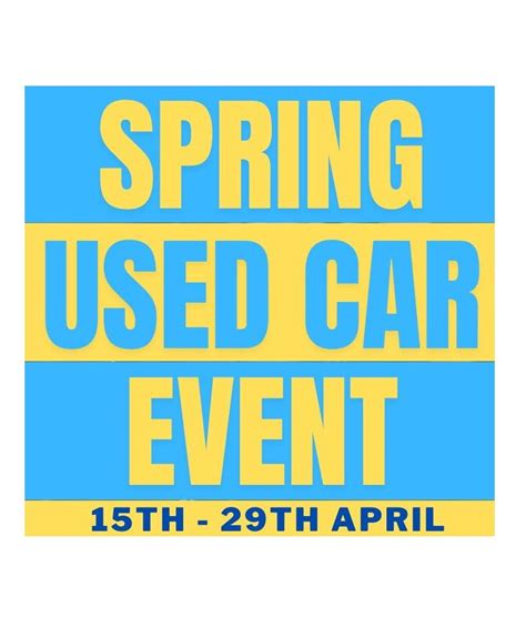 Mervyn Stewart Spring Used Car Event - Up to £750 Finance Deposit Contribution.