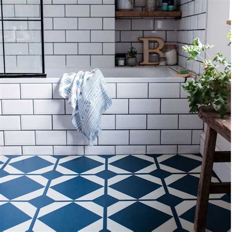 Dovetail Oxford Blue ? Floor Tiles by Neisha Crosland for Harvey Maria