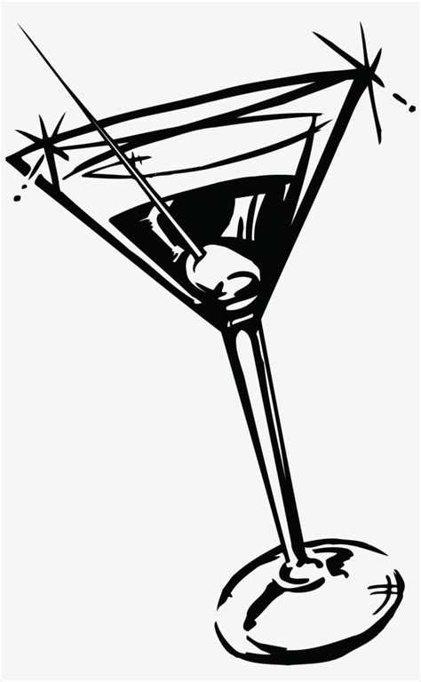 Martini-02 - Cocktail Glass Clip Art , transparent png download | イラスト ...