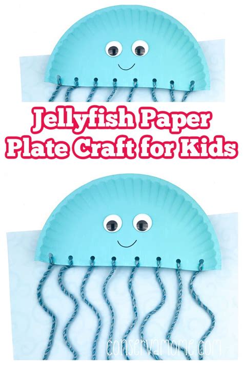 Jellyfish Craft for Kids + Fun Paper plate crafts for kids