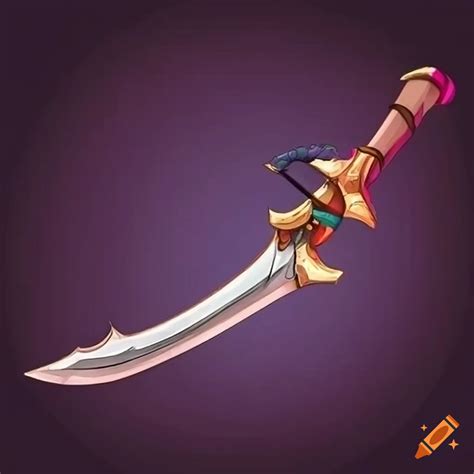 Cartoonish and exaggerated sword