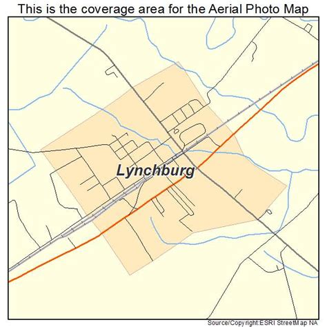 Aerial Photography Map of Lynchburg, SC South Carolina